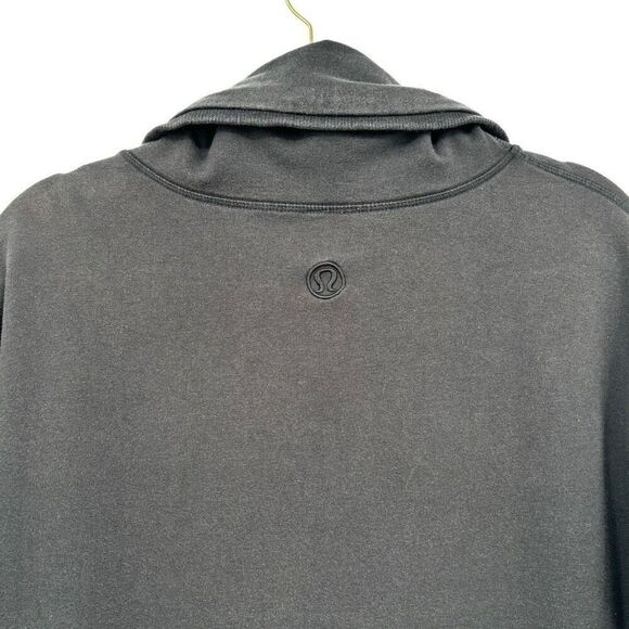 Lululemon Kick The Cold Funnel Neck Sweatshirt Black Size 6 - Picture 8 of 9